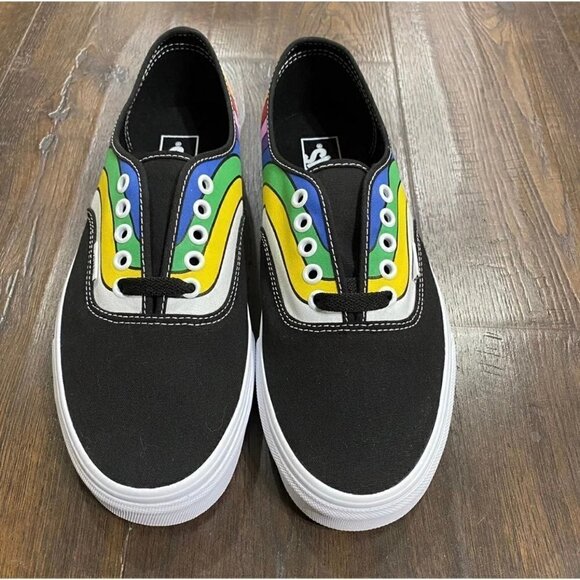 NWOT Vans Authentic Refract Rainbow Sneakers Size 13 Men - Picture 4 of 10